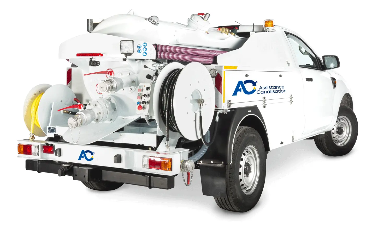 Camion hydrocureur Assistance Canalisation - Intervention professionnelle de débouchage de canalisation Camion hydrocureur Assistance Canalisation - Intervention professionnelle de débouchage de canalisation