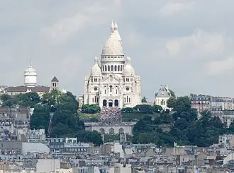 Montmartre dominated by the Sacré Cœur.