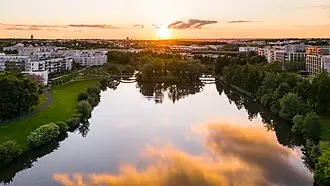 Assistance Canalisation Étang_du_Segrais_at_Sunset,_Between_Lognes_and_Torcy,_2019-05-28