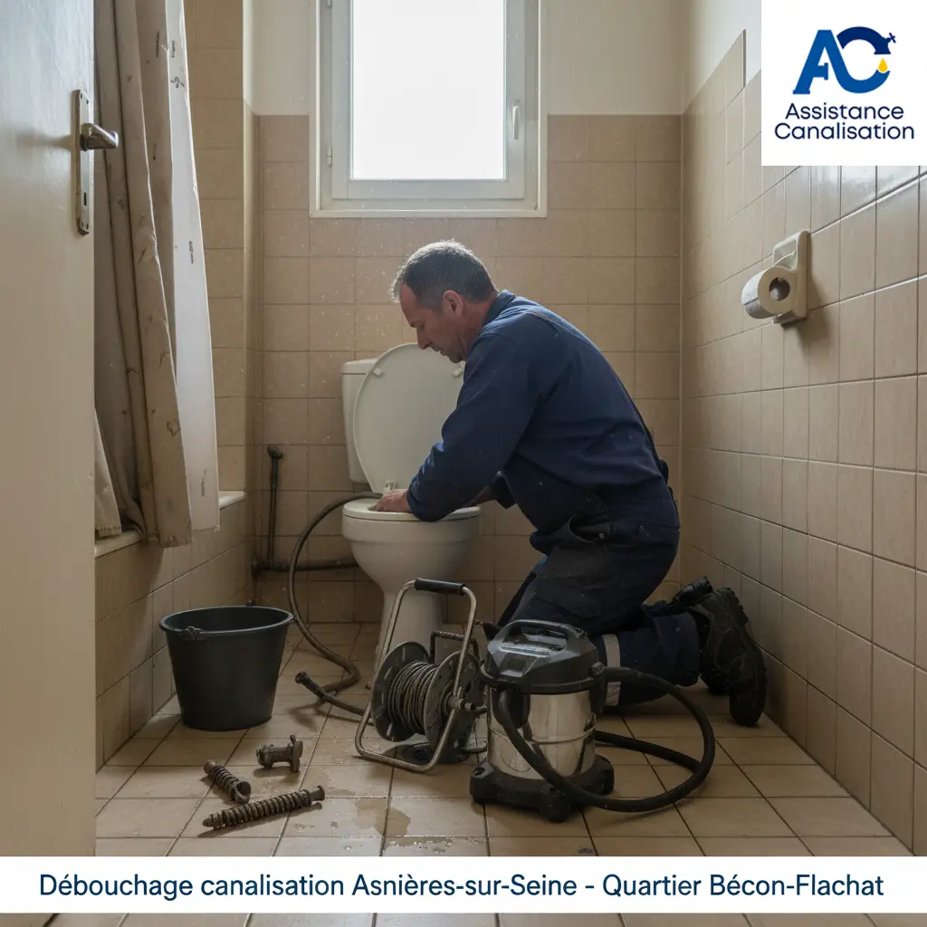 Débouchage canalisation - Asnières-sur-Seine - Hauts-de-Seine - Assistance Canalisation