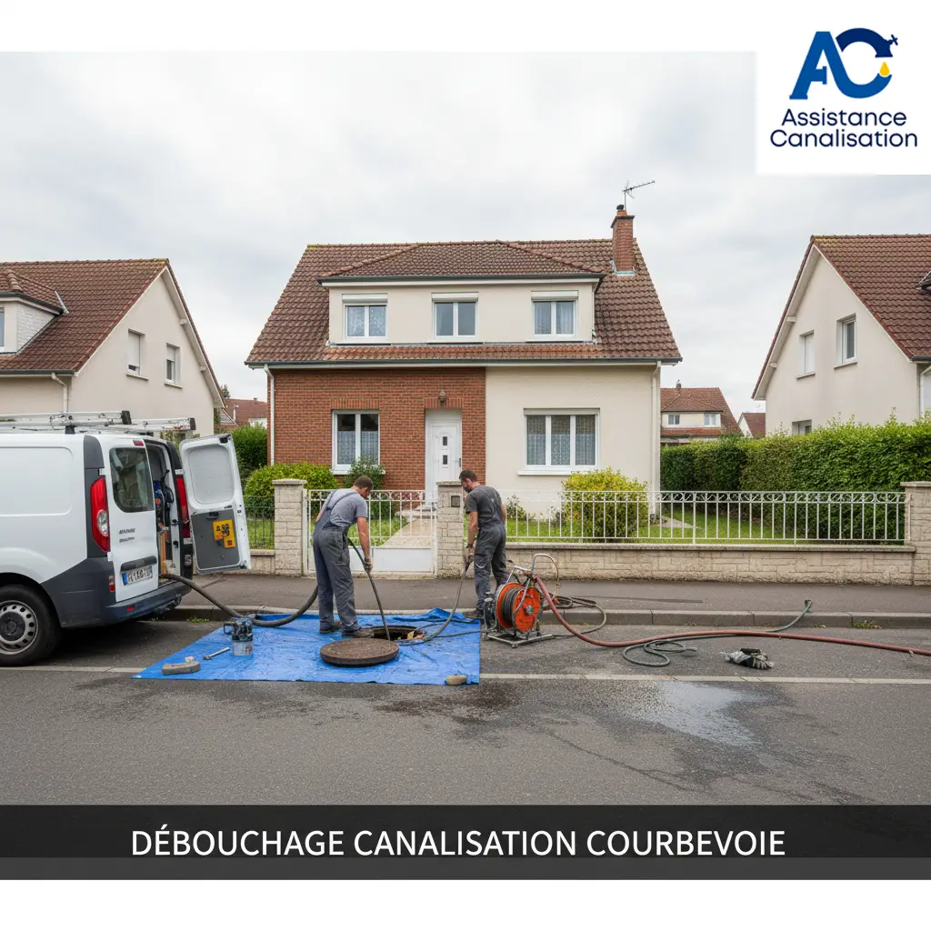 Débouchage canalisation- Courbevoie Pavillon - Hauts-de-Seine - Assistance Canalisation