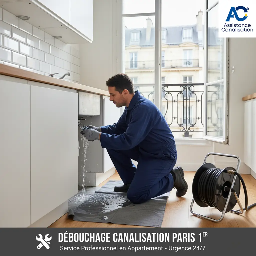Débouchage canalisation Paris 1 - Assistance Canalisation