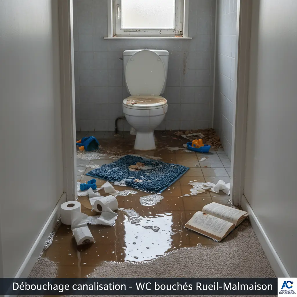 Débouchage canalisation- wc -Rueil-Malmaison (92) Pavillon - Hauts-de-Seine - Assistance Canalisation
