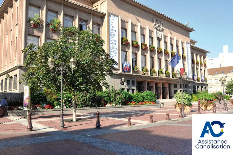 Poissy 78300- hotel de ville - Mairie - Assistance Canalisation Débouchage